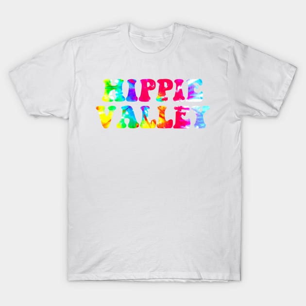 Hippie Valley Rainbow Tie Dye T-Shirt by lolosenese